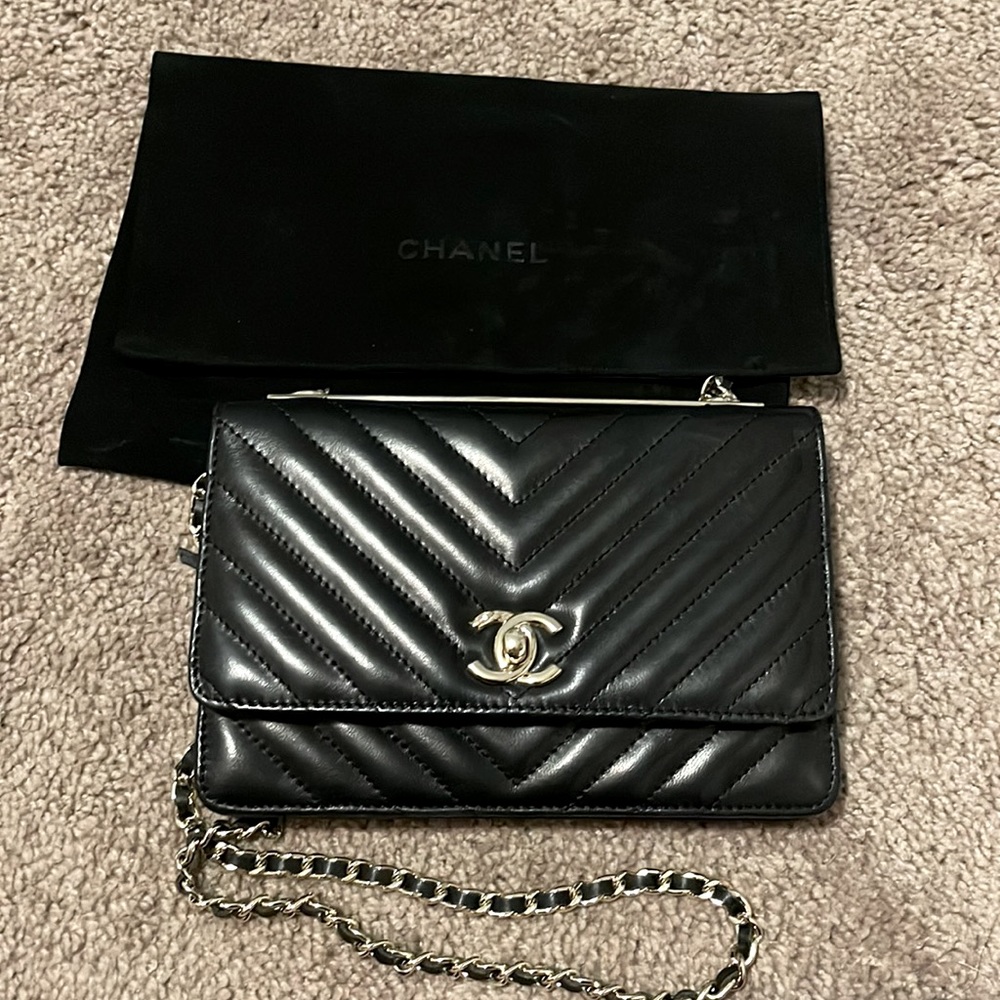 Chanel Wallet on Chain Leather Cross Body Bag